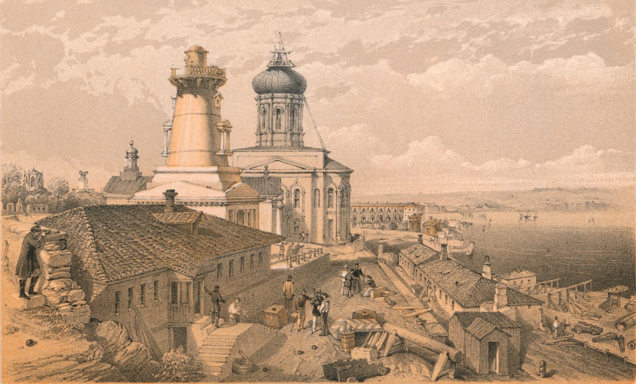 Het admiraliteit, Sebastopol, 1856 door William Crimea Simpson