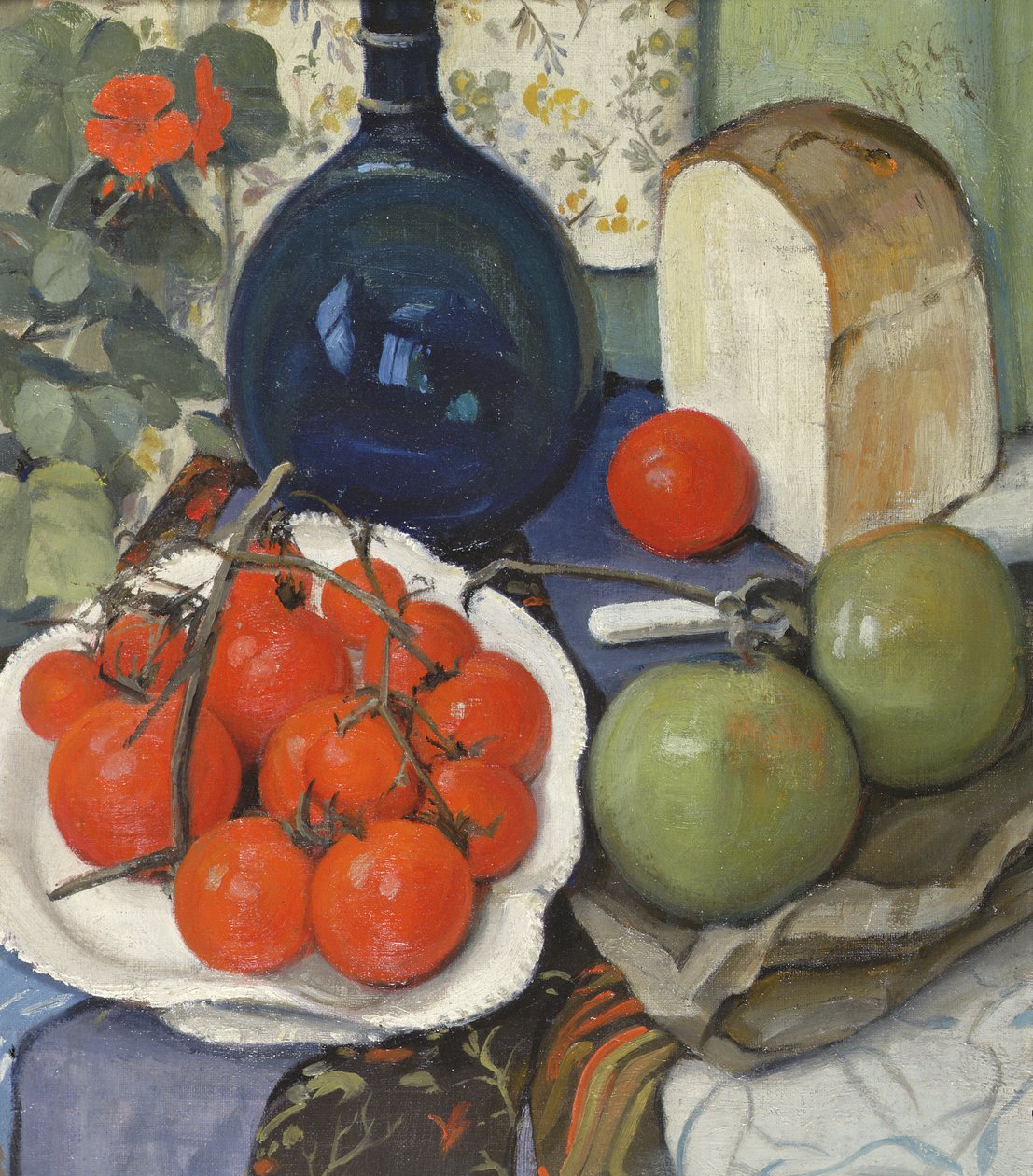 Stilleven met Tomaten en Appels door William Somerville Shanks