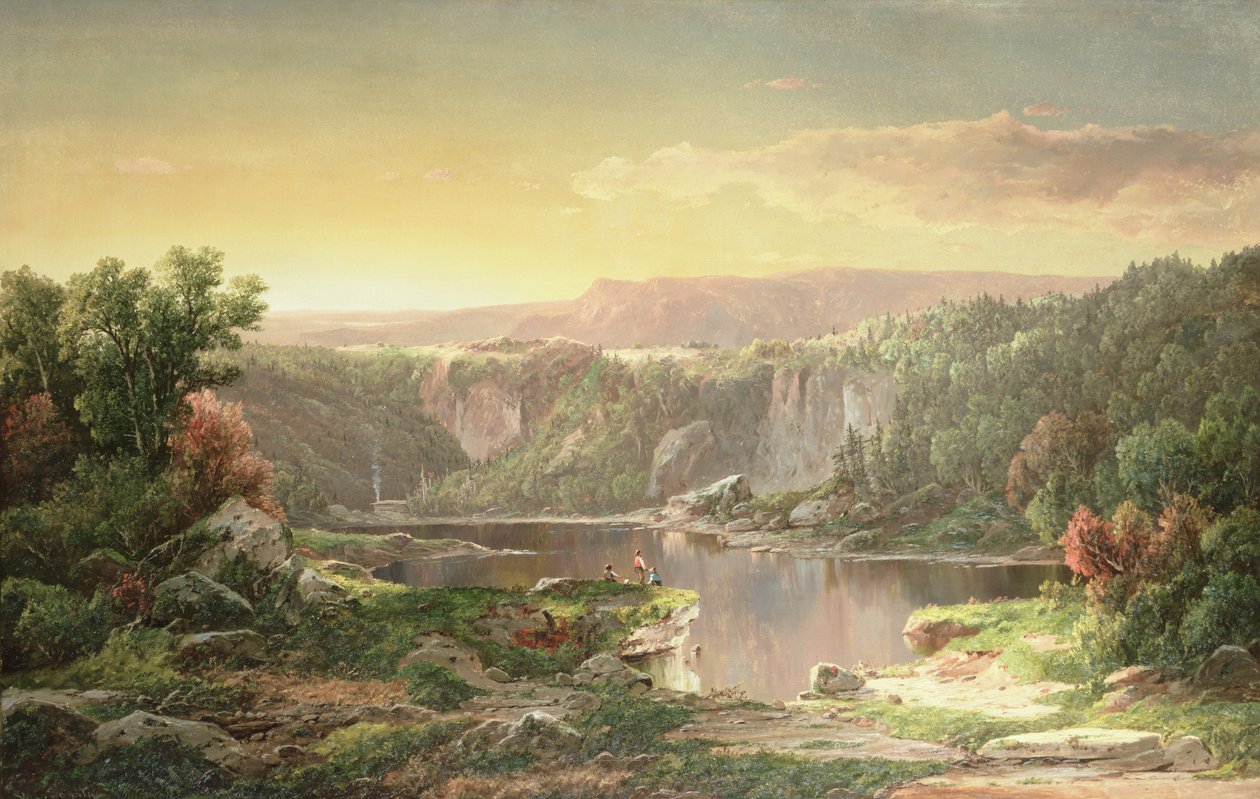 Bergmeer bij Piedmont, Maryland door William Sonntag