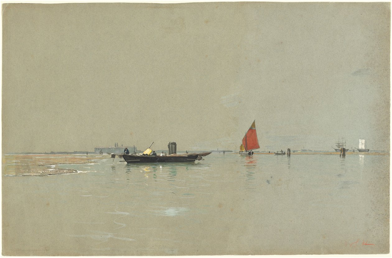 Een Venetiaanse lagune door William Stanley Haseltine