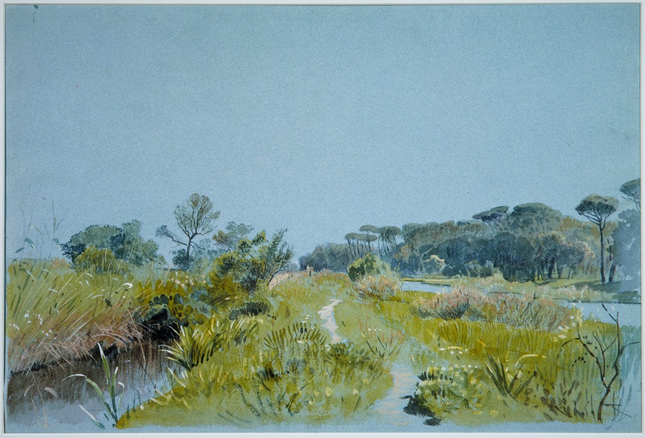 Castel Fusano - nabij Rome door William Stanley Haseltine