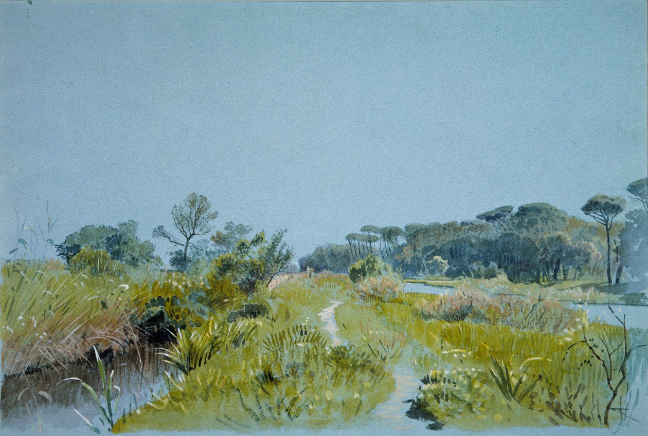 Castel Fusano bij Rome door William Stanley Haseltine