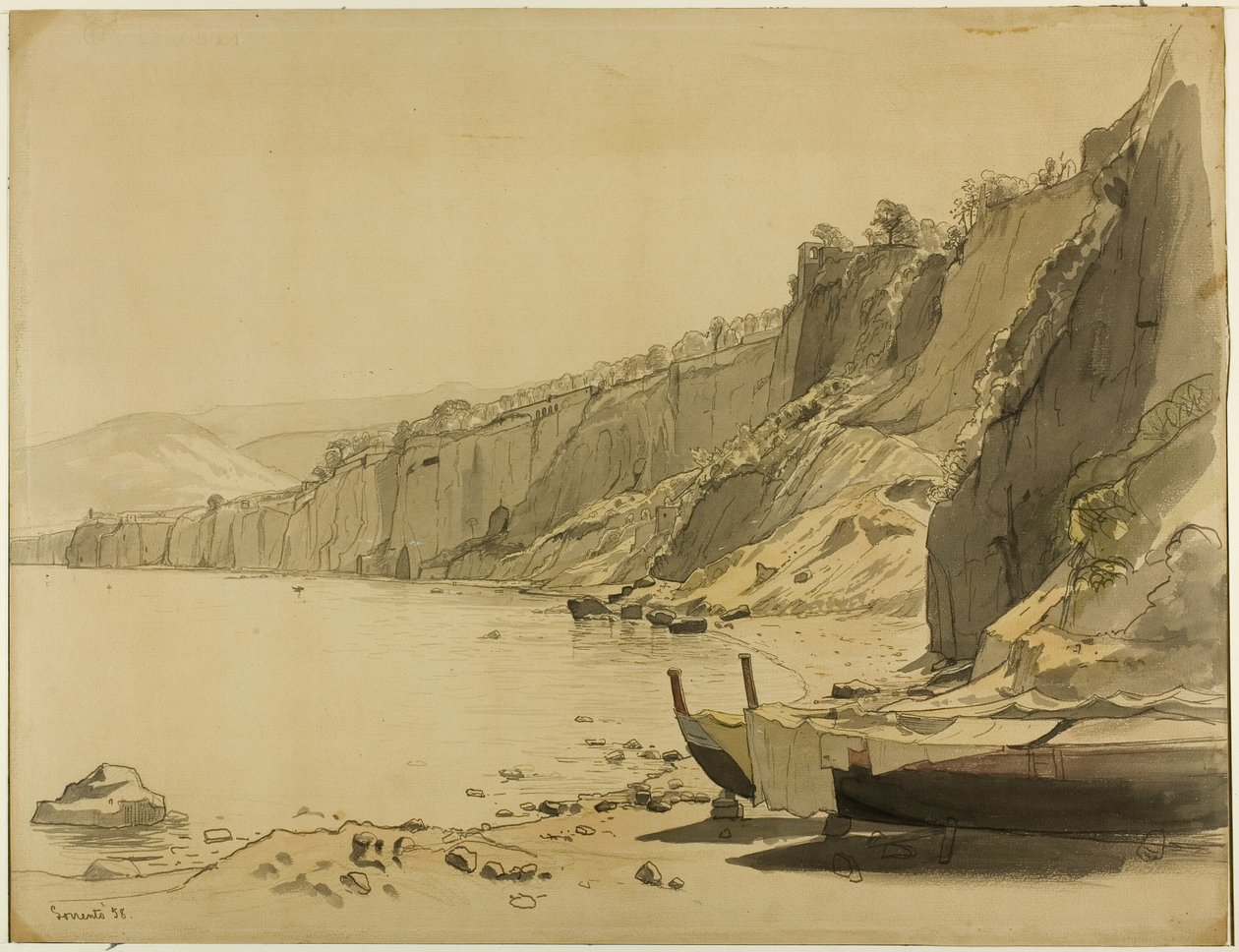 Kust van Sorrento door William Stanley Haseltine
