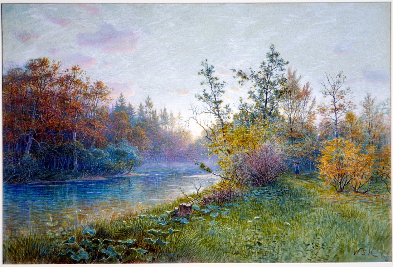 Molenstuw in Traunstein door William Stanley Haseltine