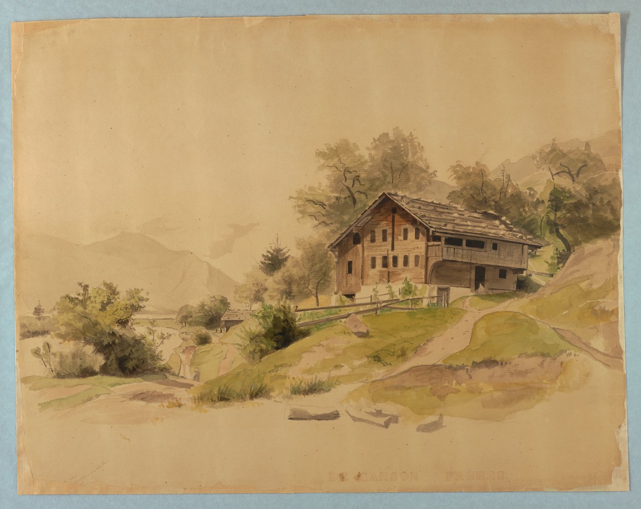 Studie van landschap door William Stanley Haseltine
