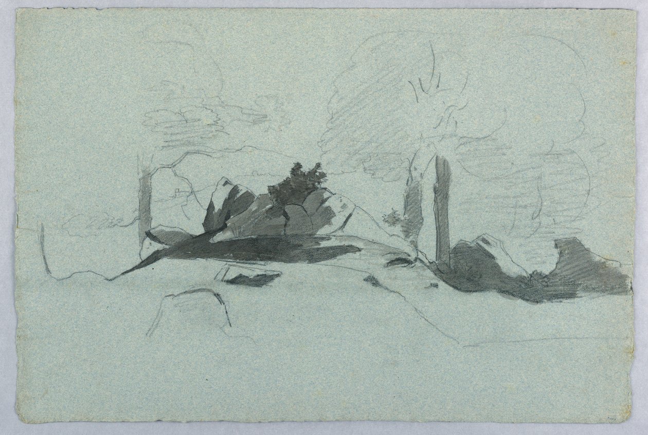 Studie van landschap door William Stanley Haseltine