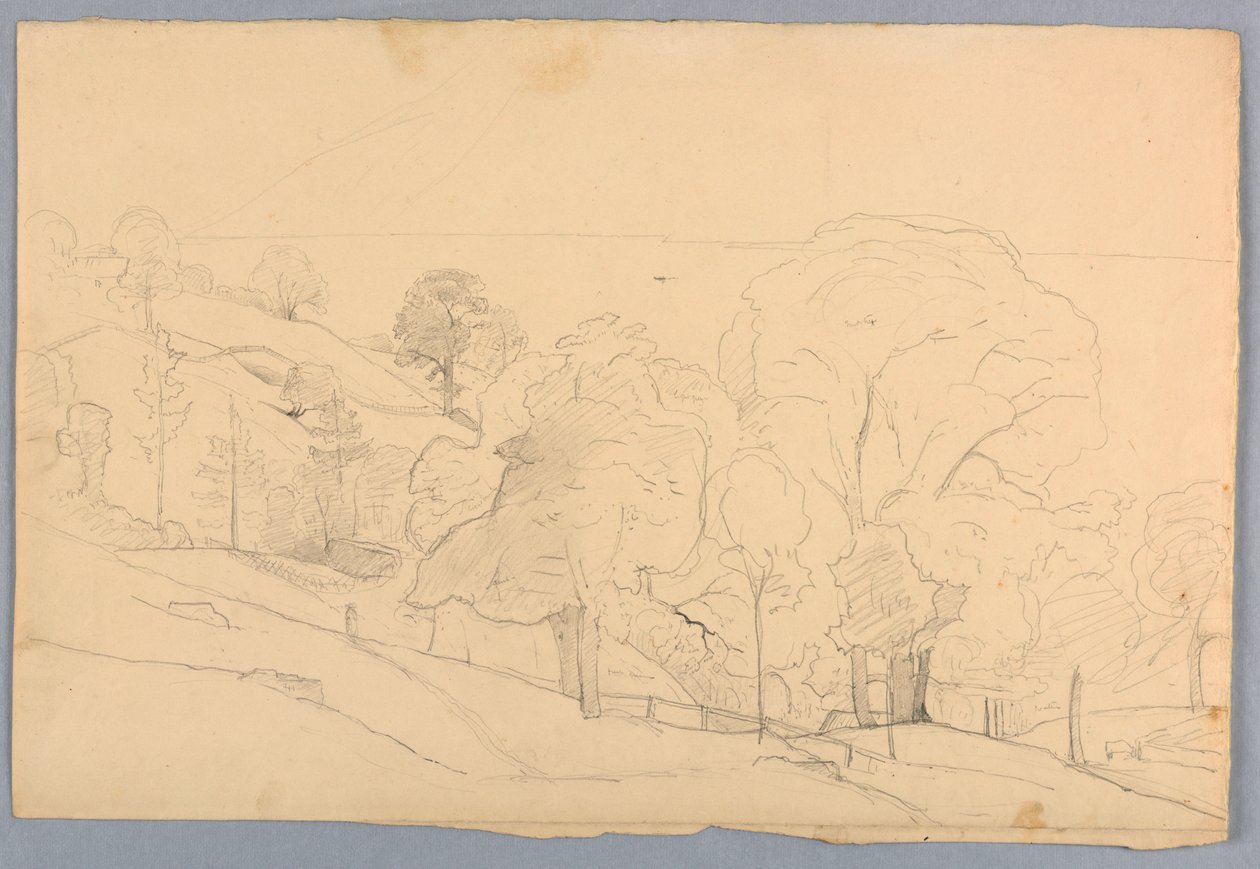 Studie van landschap door William Stanley Haseltine