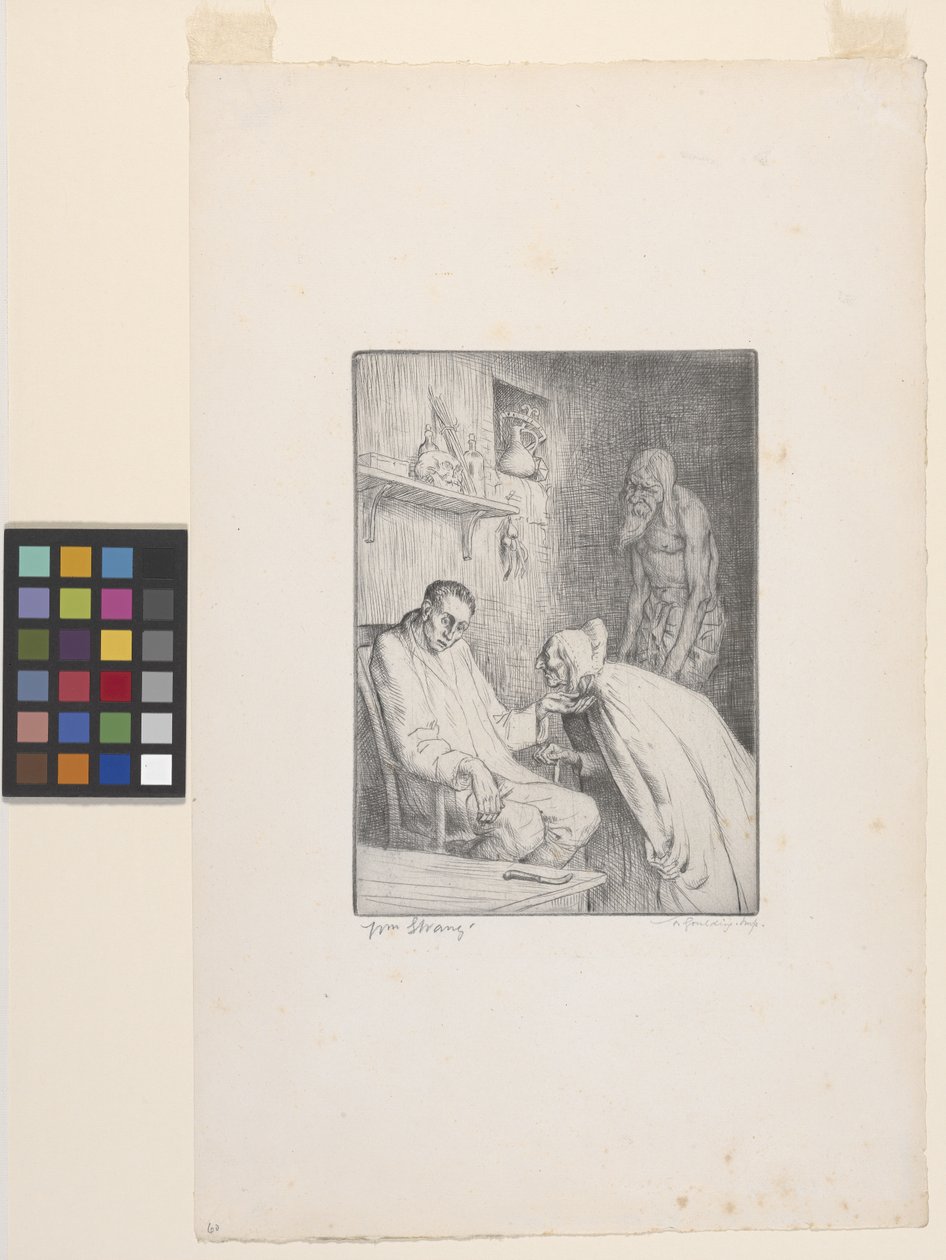 Man en heks door William Strang
