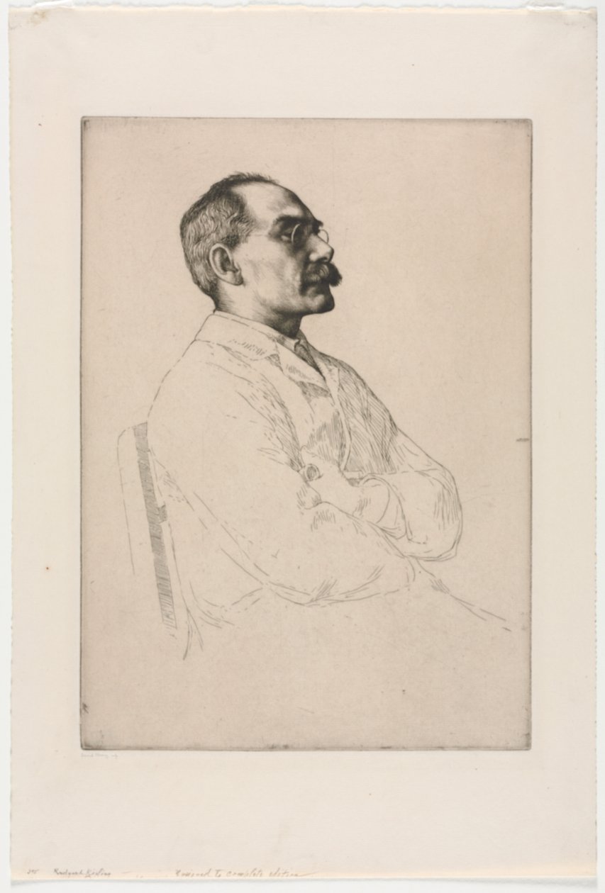 Sir Rudyard Kipling door William Strang