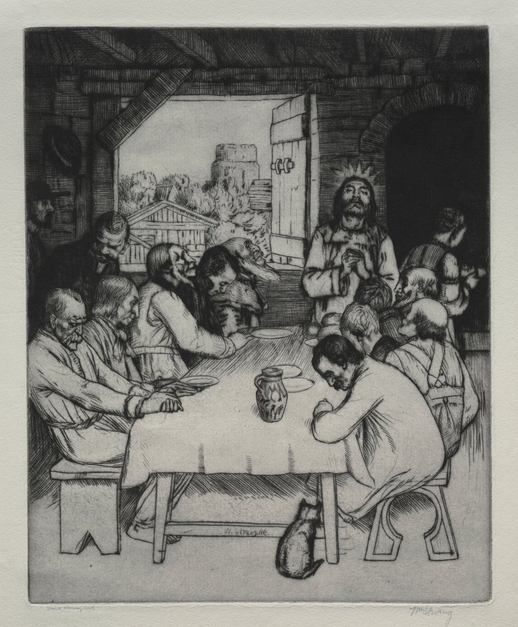 Het laatste avondmaal door William Strang