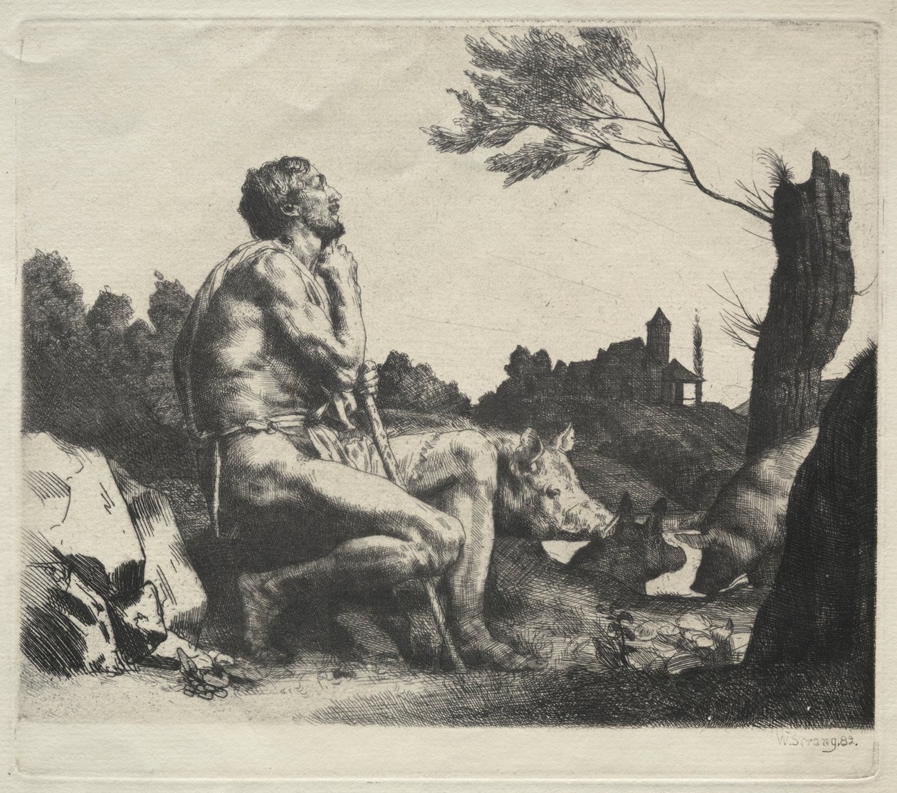 De verloren zoon, 1882 door William Strang