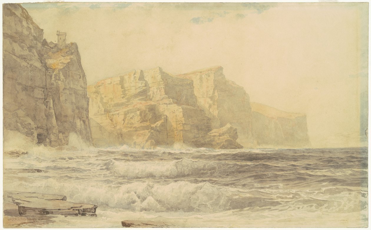 Kasteel Baldart, Kilkee, County Clare, Ierland door William Trost Richards