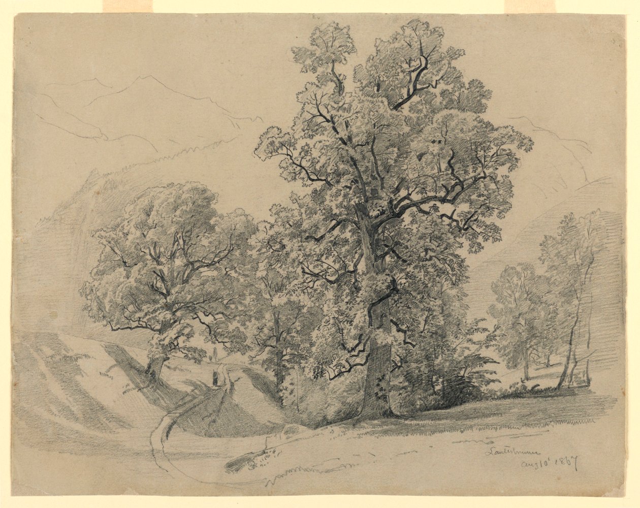 Landschap, Lauterbrunnen, Zwitserland door William Trost Richards