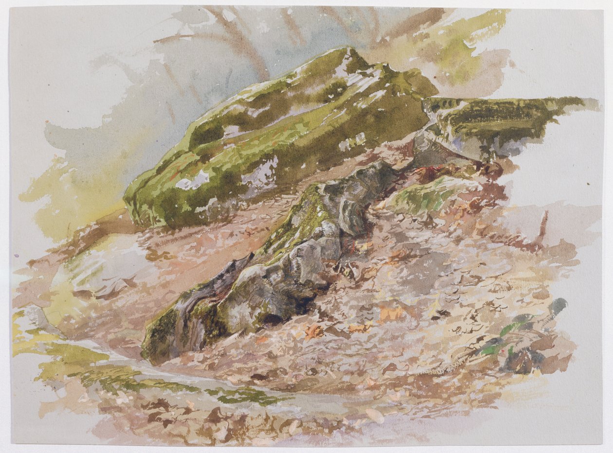 Landschap, mogelijk nabij Germantown, Pennsylvania door William Trost Richards