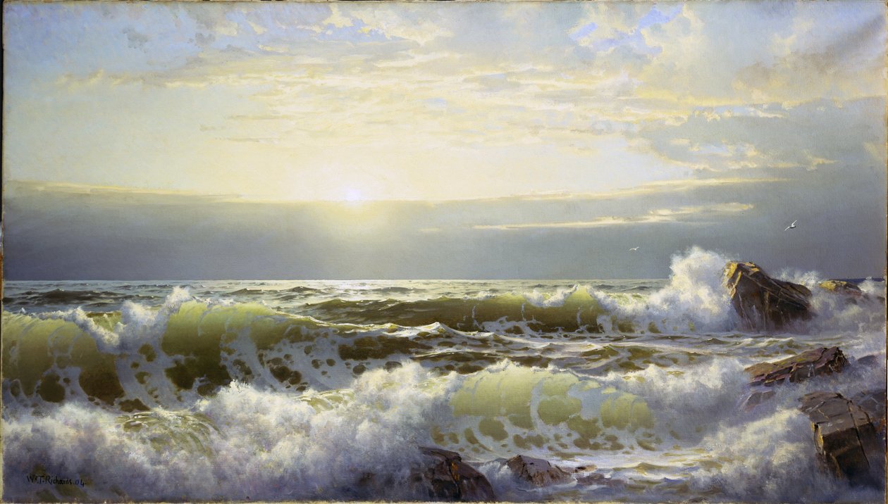 Voor de kust van Connecticut, Newport door William Trost Richards