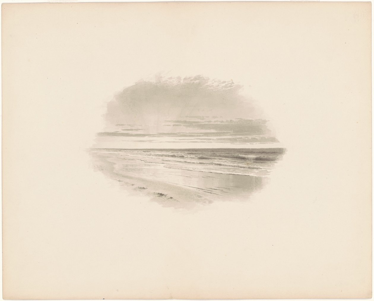 Zeegezicht door William Trost Richards