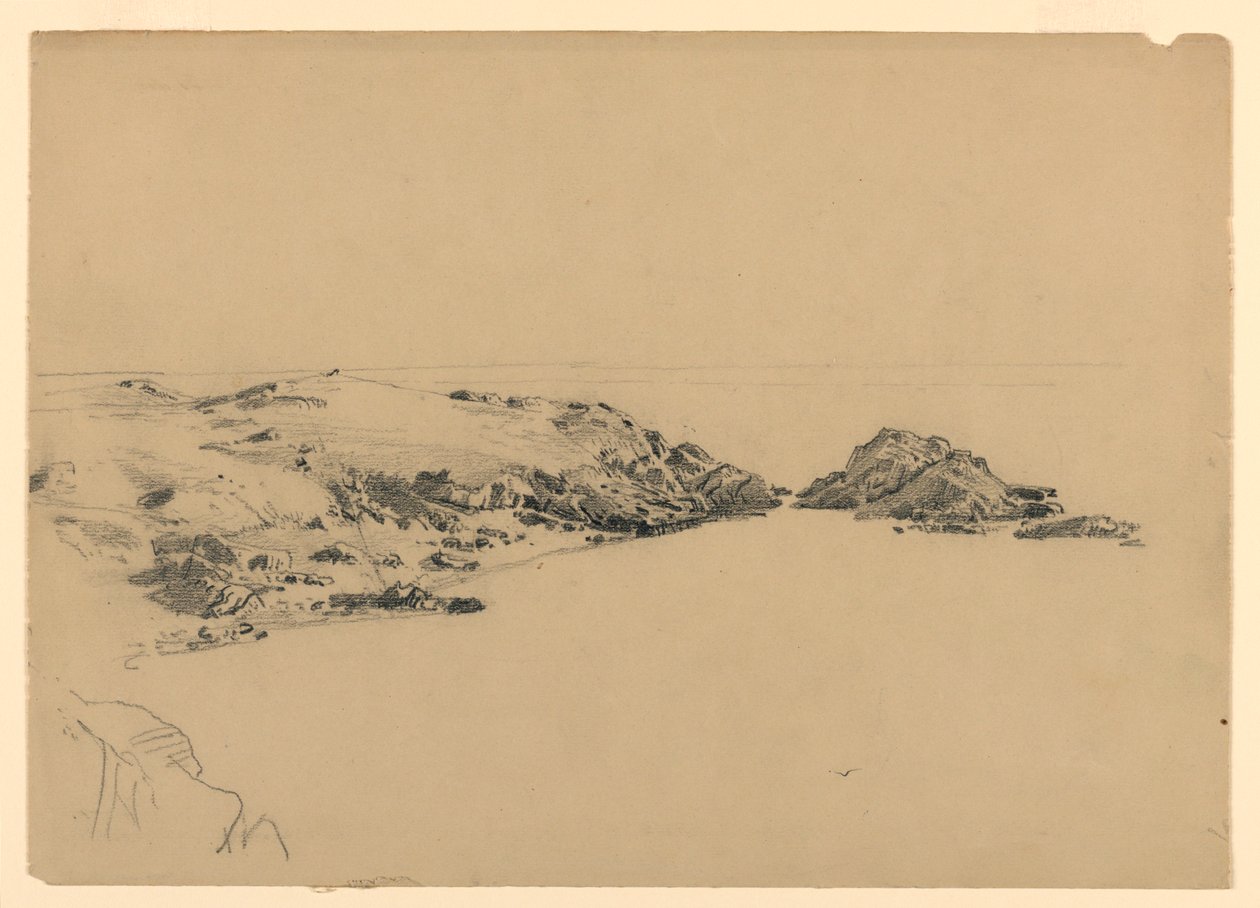 Studie van de kust, Rhode Island door William Trost Richards