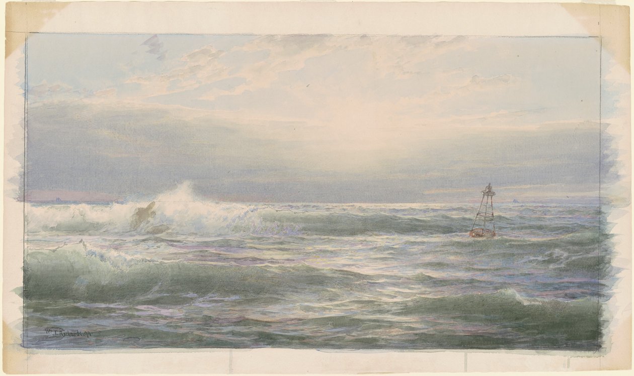 De belboei door William Trost Richards