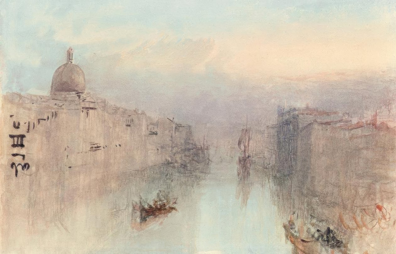 Het Canal Grande en San Simeone Piccolo door Joseph Mallord William Turner