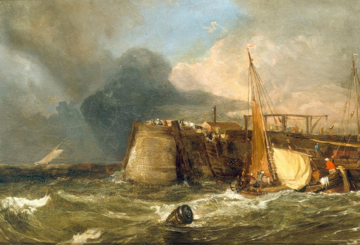 Oude Margate Pier door Joseph Mallord William Turner