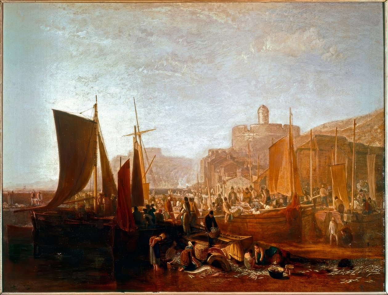 St Mawes tijdens het pelserseizoen door Joseph Mallord William Turner