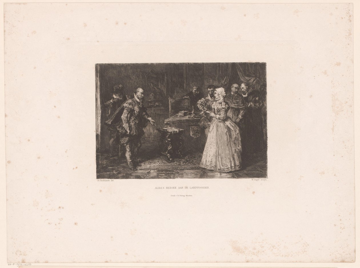 Alva bezoekt de landvoogdes Margaretha van Parma, 1567 door William Unger