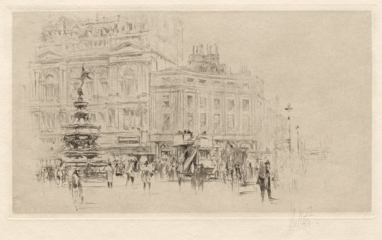 Picadilly Circus door William Walcot