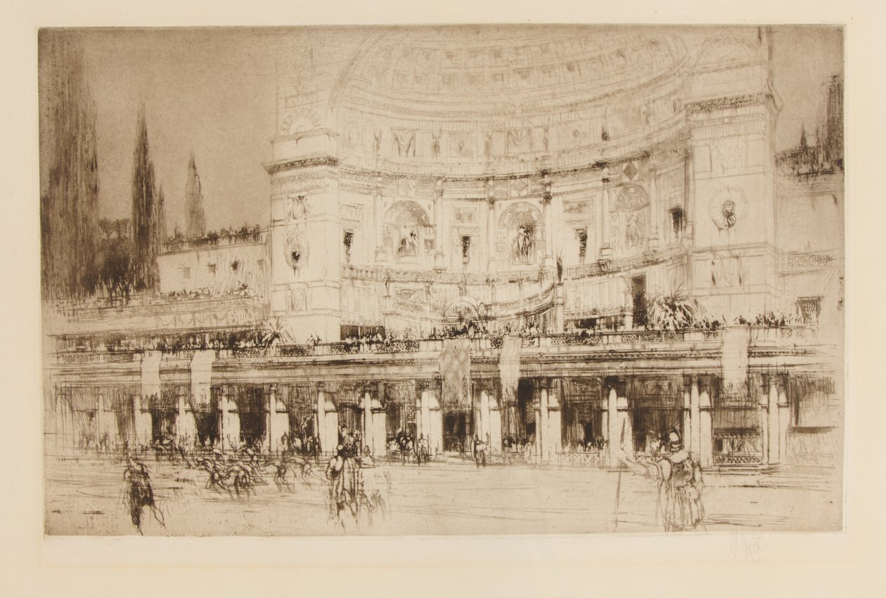 Het stadion van Domitianus, Palatijn door William Walcot
