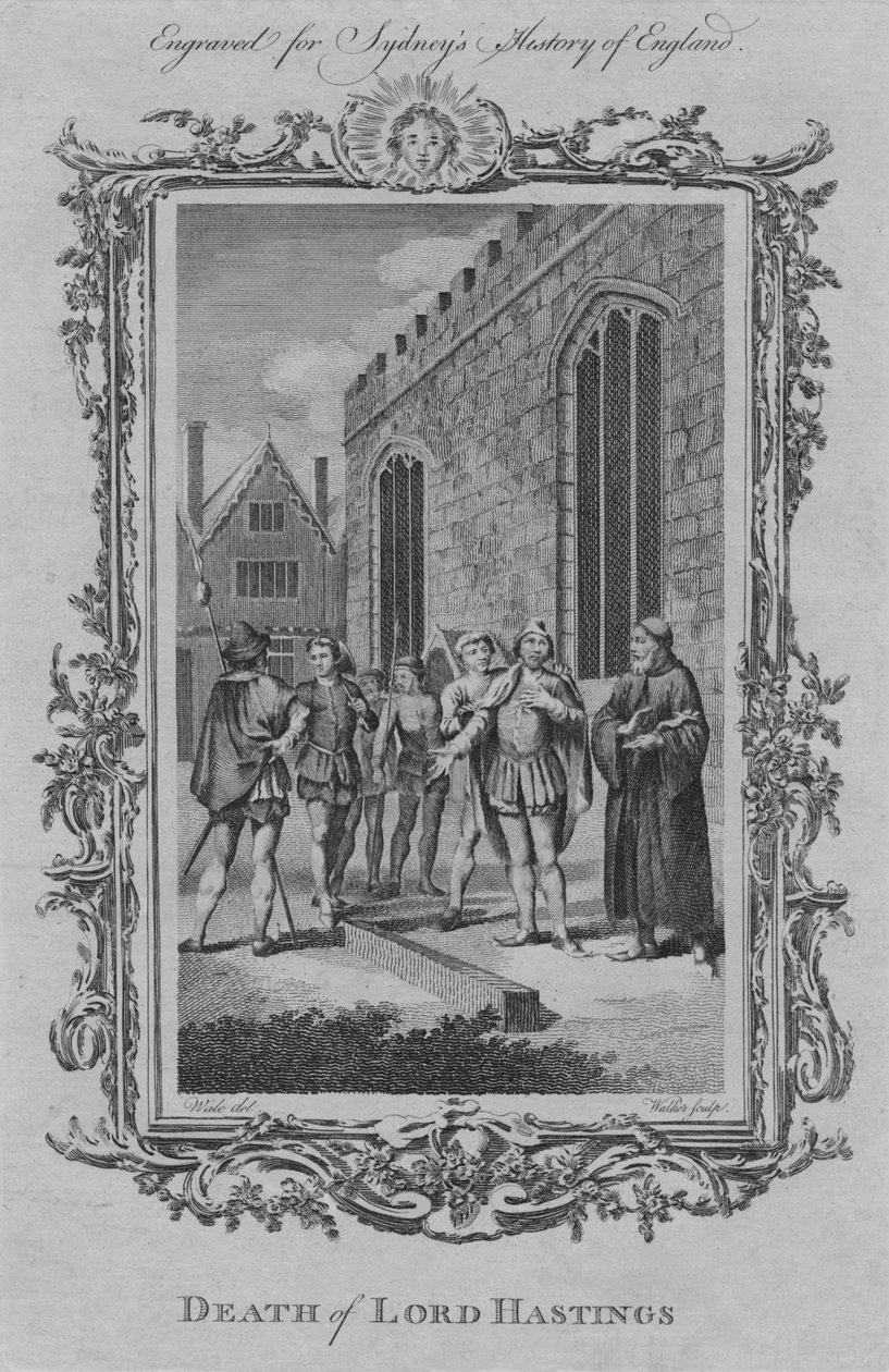 Dood van Lord Hastings, 1773 door William Walker