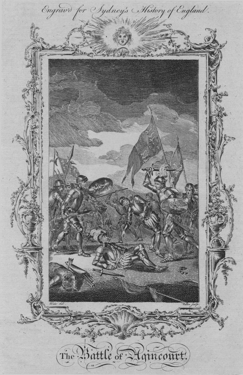 De Slag bij Agincourt, 1773 door William Walker