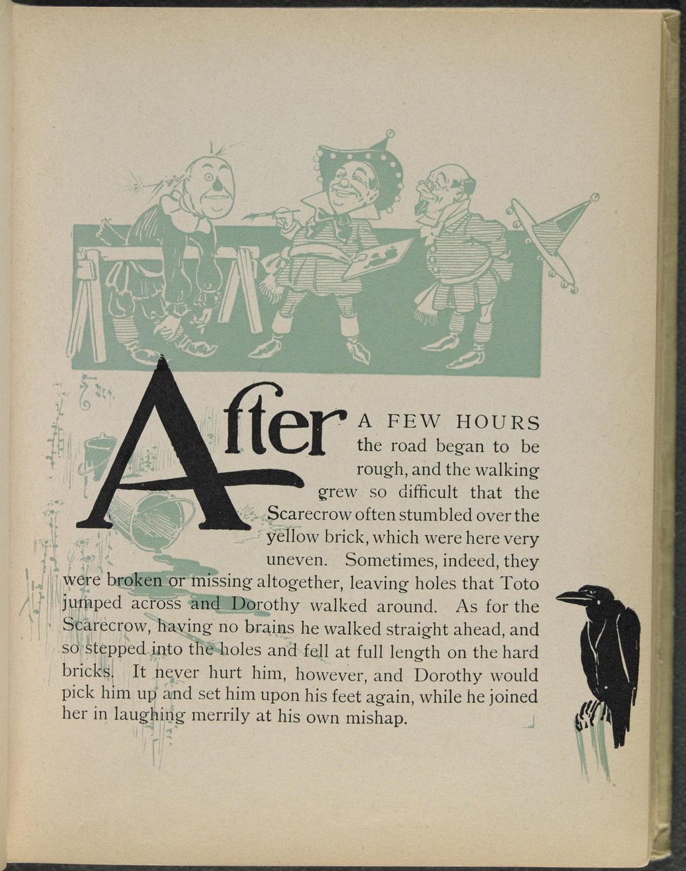 Illustratie uit "De wonderbaarlijke tovenaar van Oz" door Lyman Frank Baum door William Wallace Denslow