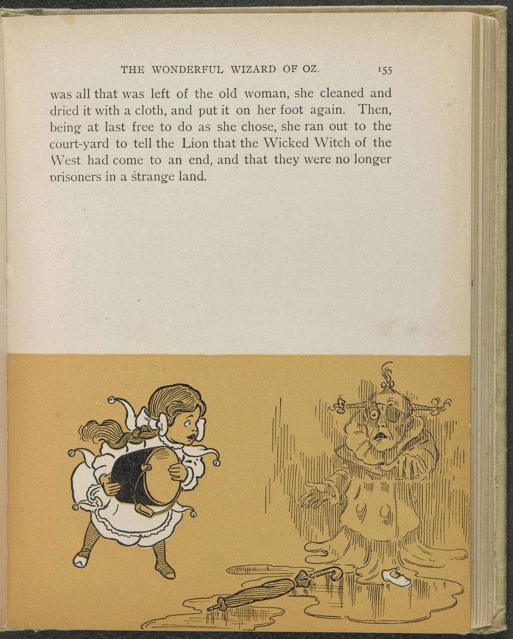 Illustratie uit "De wonderbaarlijke tovenaar van Oz" door Lyman Frank Baum door William Wallace Denslow