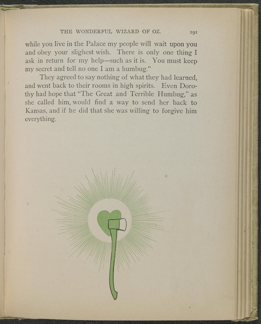 Illustratie uit "De wonderbaarlijke tovenaar van Oz" door Lyman Frank Baum door William Wallace Denslow