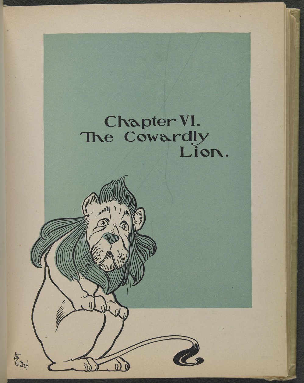 Illustratie uit "De wonderbaarlijke tovenaar van Oz" door Lyman Frank Baum door William Wallace Denslow