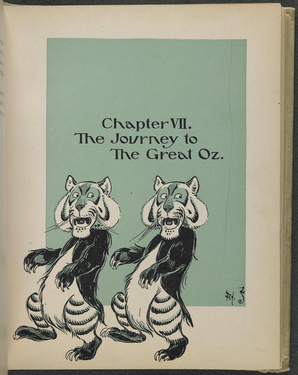 Illustratie uit "De wonderbaarlijke tovenaar van Oz" door Lyman Frank Baum door William Wallace Denslow