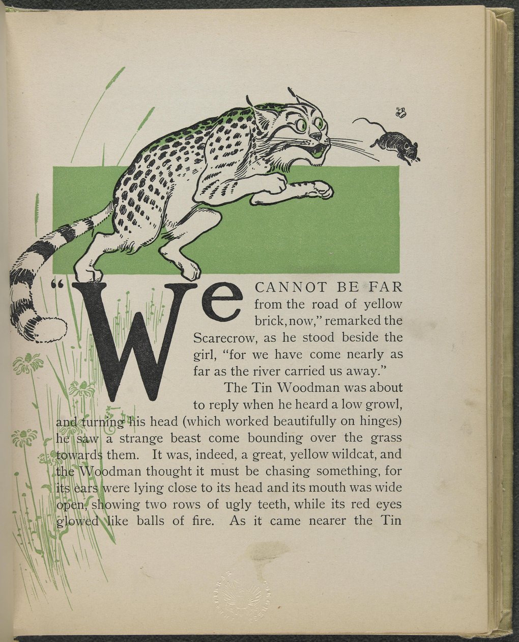 Illustratie uit "De wonderbaarlijke tovenaar van Oz" door Lyman Frank Baum door William Wallace Denslow