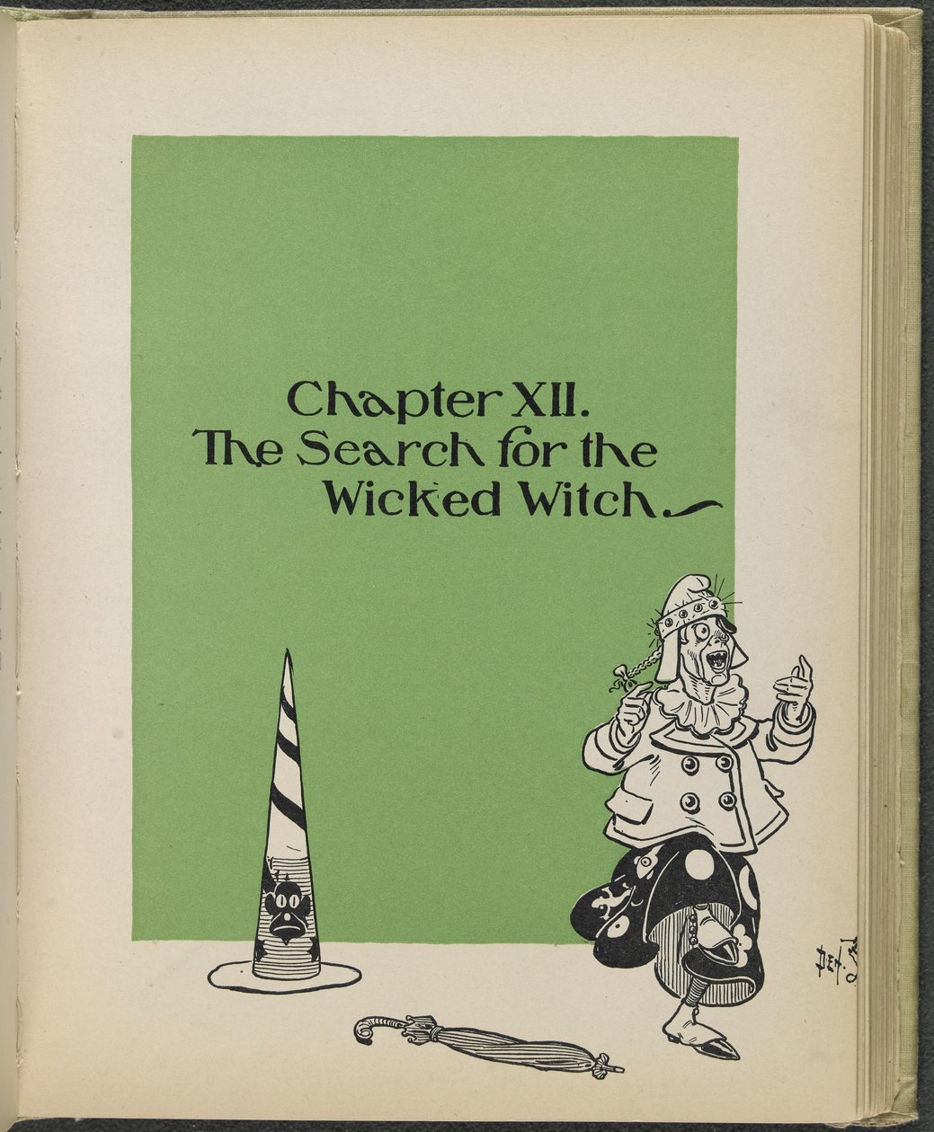 Illustratie uit "De wonderbaarlijke tovenaar van Oz" door Lyman Frank Baum door William Wallace Denslow