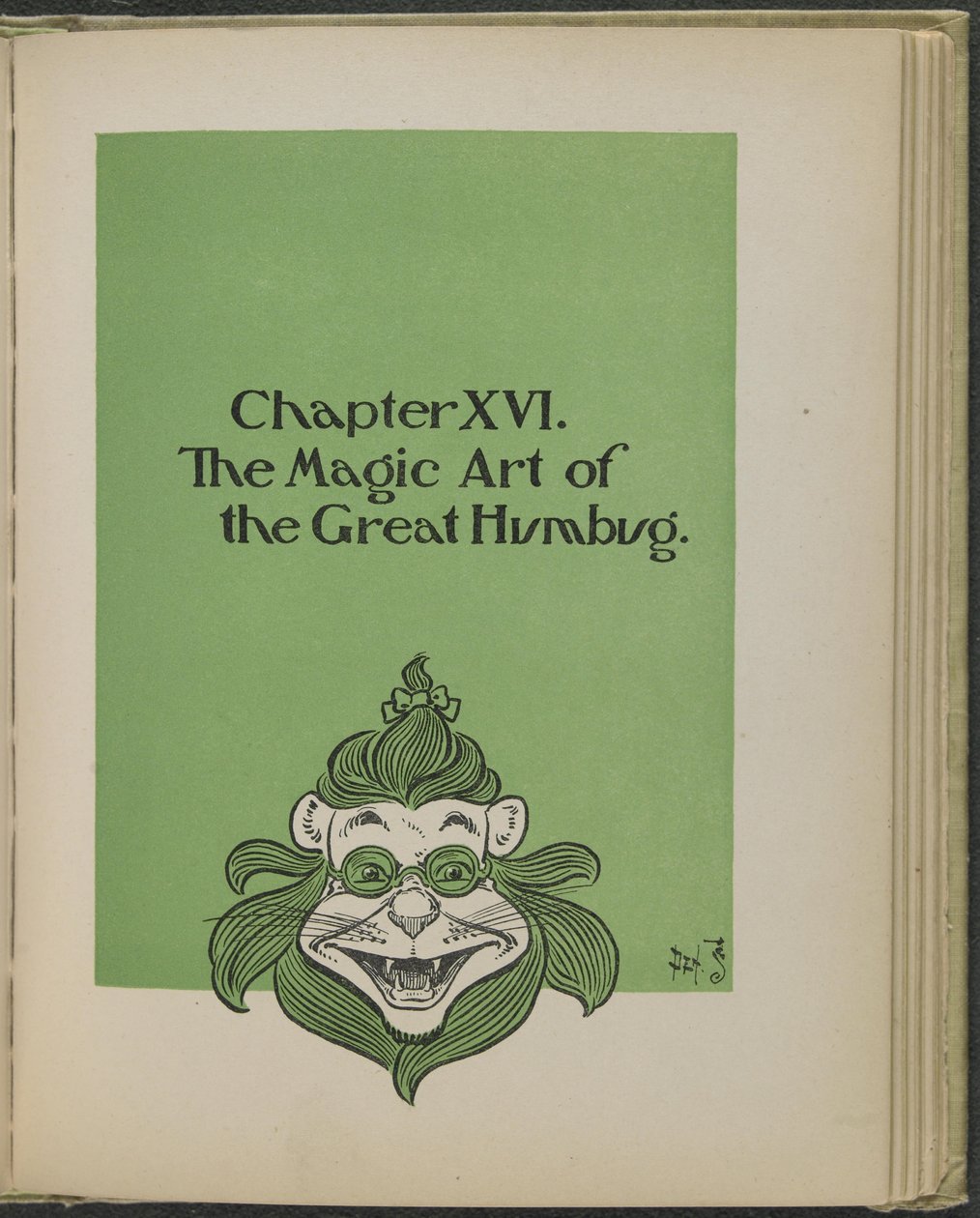 Illustratie uit "De wonderbaarlijke tovenaar van Oz" door Lyman Frank Baum door William Wallace Denslow