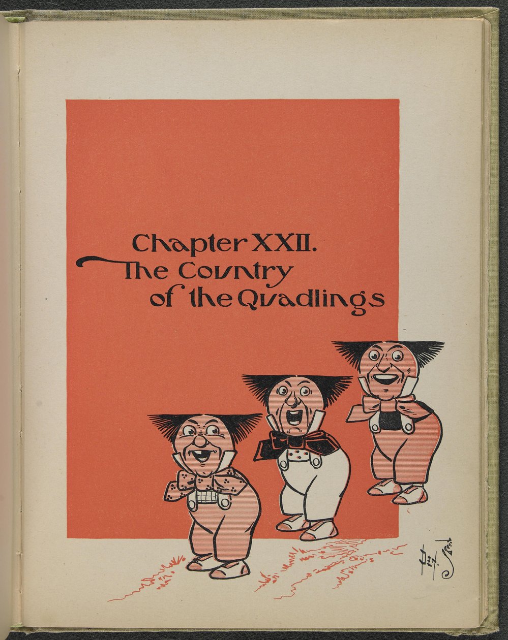 Illustratie uit "De wonderbaarlijke tovenaar van Oz" door Lyman Frank Baum door William Wallace Denslow
