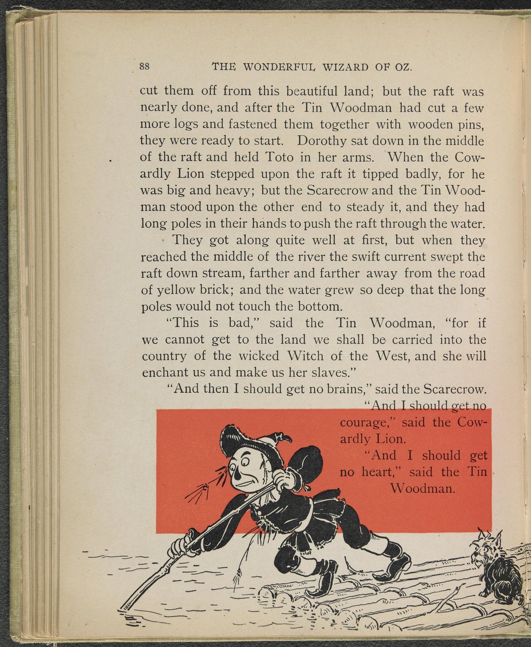 Illustratie uit "De wonderbaarlijke tovenaar van Oz" door Lyman Frank Baum door William Wallace Denslow