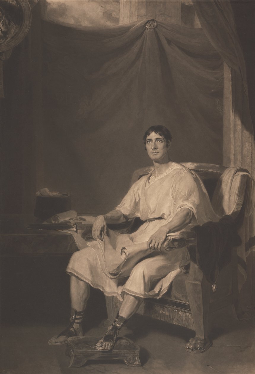 John Philip Kemble als Cato door William Ward