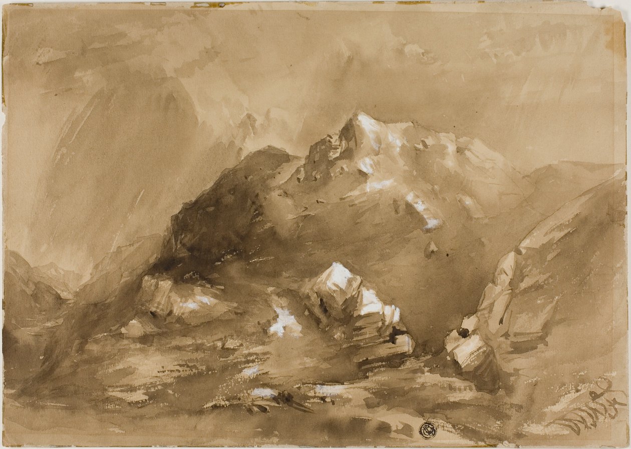 Nevelige Bergen door William West