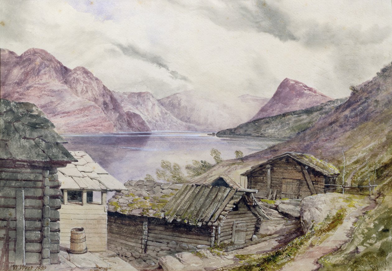 Romsdal Fjord, 1850 door William West