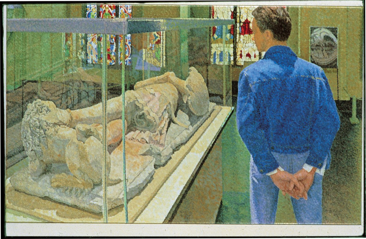Beeld van een ridder door William Wilkins