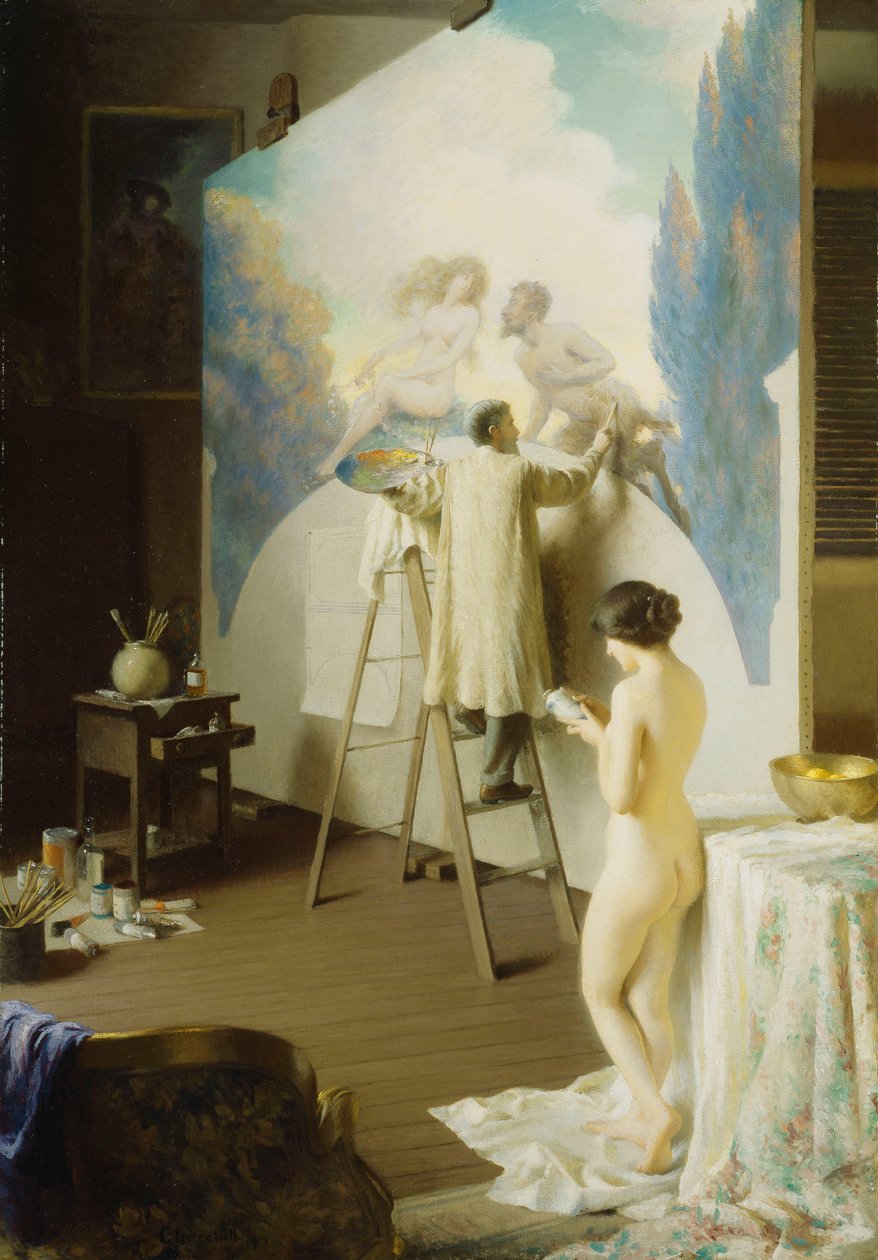 De schilder, 1913 door William Worcester Churchill