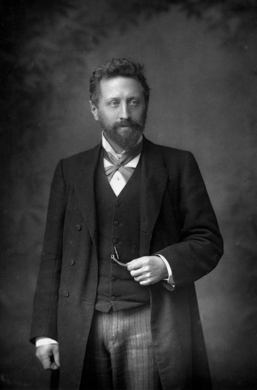 Professor William Edward Ayrton 1847-1908, Britse natuurkundige en elektrotechnisch ingenieur, 1893 door William and Daniel Downey