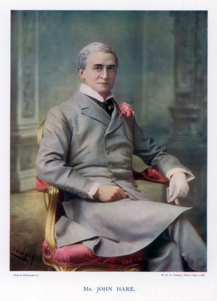 Sir John Hare, Engelse acteur en manager van het Garrick Theatre, 1901 door William and Daniel Downey