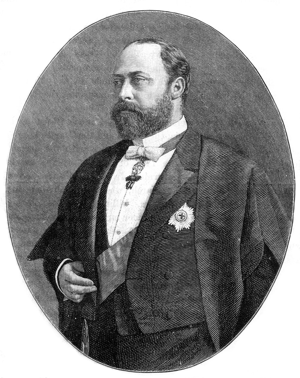 De Prins van Wales in zijn gewaden als Bencher van de Middle Temple, 1900 door William and Daniel Downey