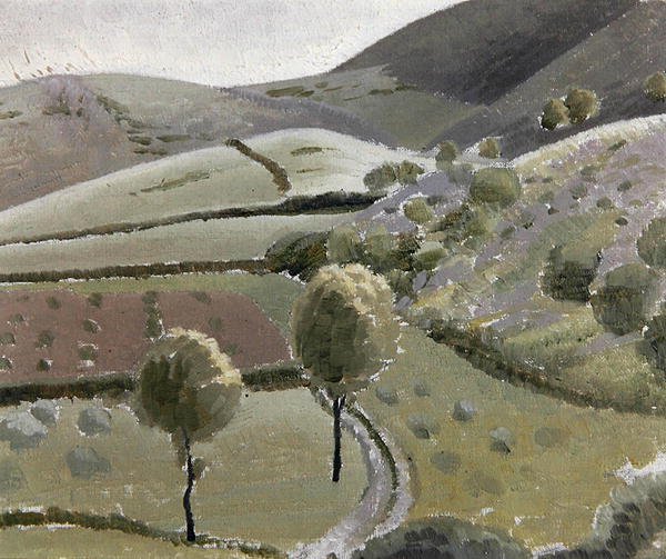 Italiaans Landschap Bij Lago di Piediluco door Winifred Knights