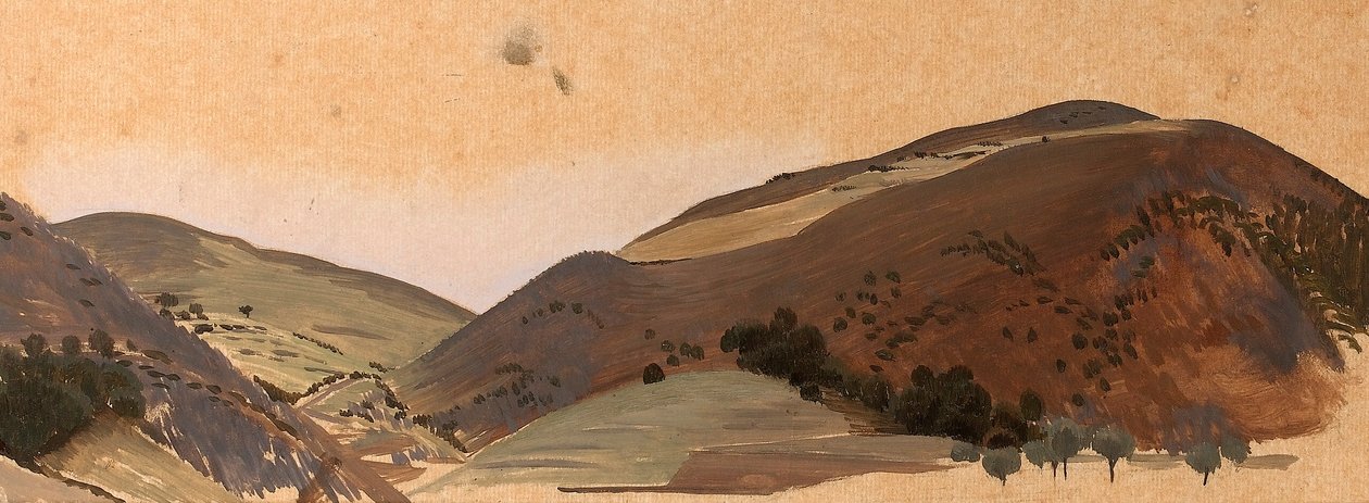 Landschapsstudie voor Santissima Trinita, ca. 1924 door Winifred Knights